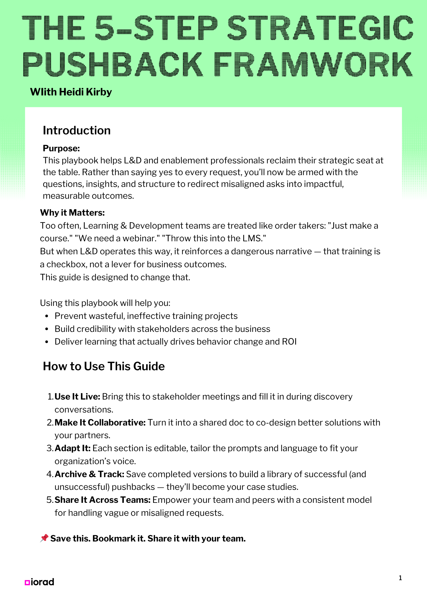5 Step Strategic Framework Thumbnail