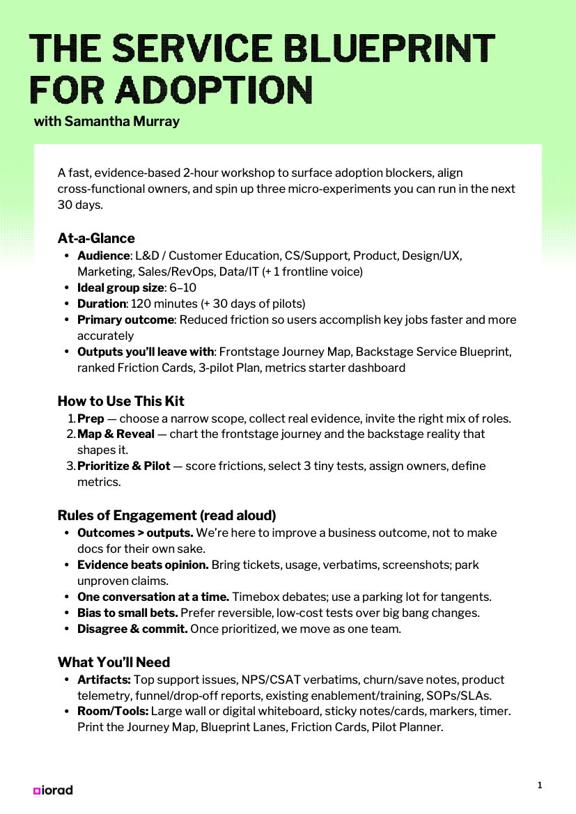 THE SERVICE BLUEPRINT FOR ADOPTION THumbnail