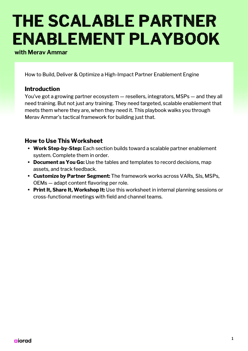 The Scalable Partner Enablement Thumbnail